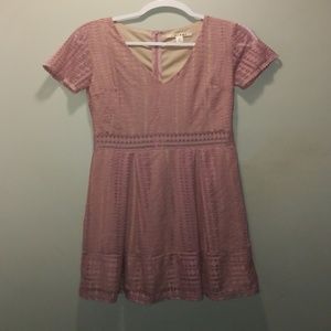 Mini pink dress